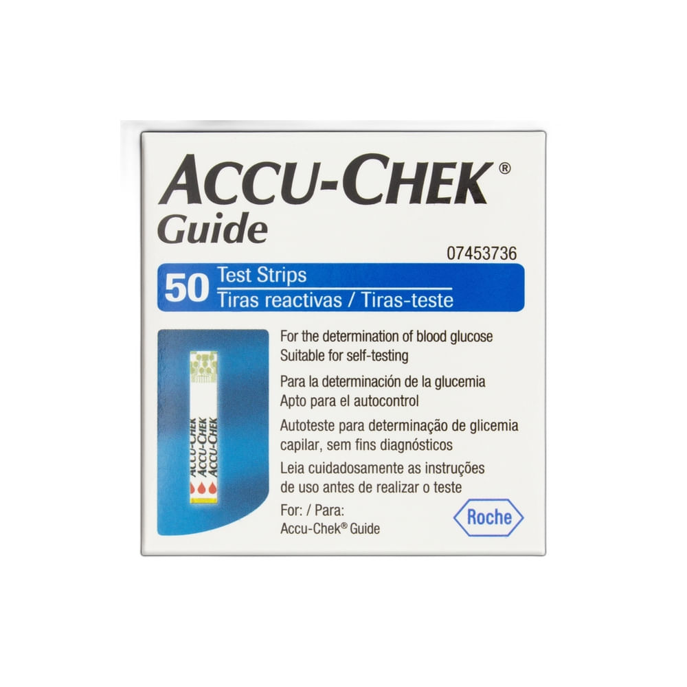 Accu-chek Guide Com 50 Tiras Reagentes