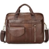 Maleta, Bolsa De Ombro Office Para Homens, Preta, Marrom, Poliureta