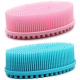 Silicone Corpo Scrubber Esfoliante Chuveiro Banho Corpo Escova Corporal 2 Pacote