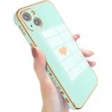 Capa De Telefone Premium Tpu Hearts Pattern Para Iphone 11 Turquesa