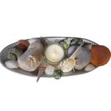 Bandeja De Pedra Decorativa Para Terraços Marinhos Quinquelles 27x10 Cm