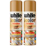 Tinta Spray Metálica Dourada 340ml Com 2 Unidades 18756 Orbi
