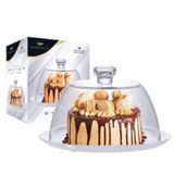 Boleira White Com Tampa Opaline Em Vidro Ø25cm - Ruvolo