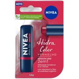 Hidratante Labial Nivea Hidra Color Vermelho 2 Em 1 Com 4,8g