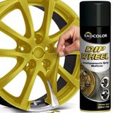 Tinta Spray Envelopamento Amarelo Roda 500ml Dip Wheel