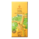 Chocolate 70% Cacau Com Açúcar De Coco Orgânico Onveg 80g