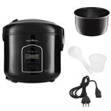 Panela de Arroz Elétrica Britânia PA5 Prime Preta 110V 400W 5 xícaras LED Indicador de Preparo - PA5 Prime