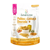 Biscoito Palito Salgado Linhaça Dourada Sem Glúten Leve Crock 120g