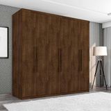 Guarda Roupa Casal Grande 6 Portas 100% Mdf Malbec Gold Framar