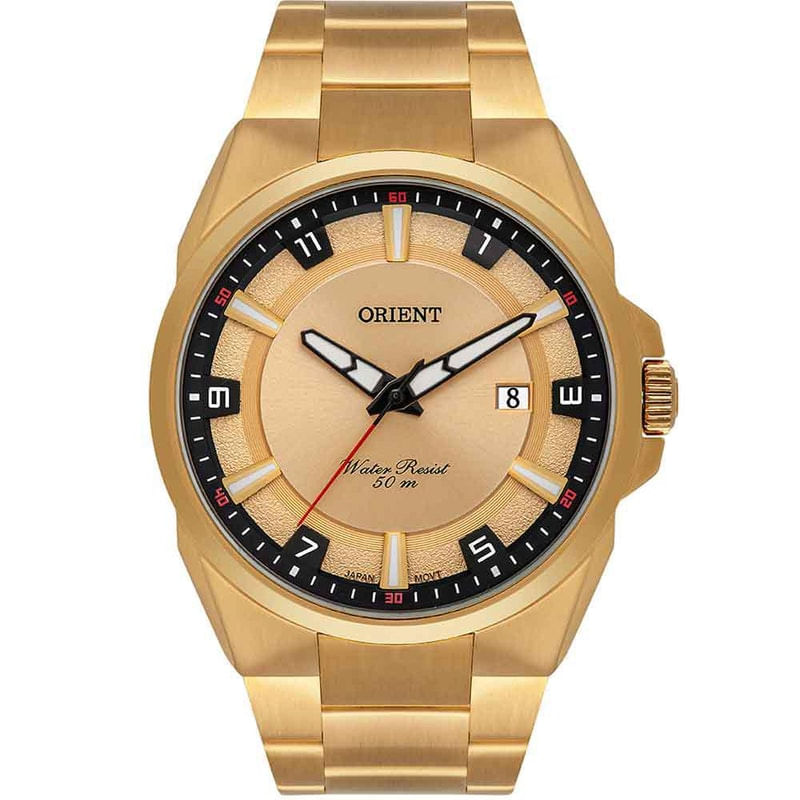 Relógio Masculino Sport Dourado Orient Mgss1231c1kx