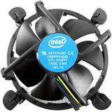 Intel Core I3 I5 I7 Socket 1151 1150 1155 1156 4-pin Connector Cpu Cooler Com Dissipador De Calor De Alumínio & Ventilador De 3,5 Polegadas Com Pasta