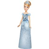 Disney Princess Royal Shimmer Cinderella Doll, Boneca De Moda Com Saia E Acessórios, Brinquedo Para Crianças 3 Anos Ou Mais