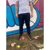 Calça Jogger Masculina Jeans Escuro
