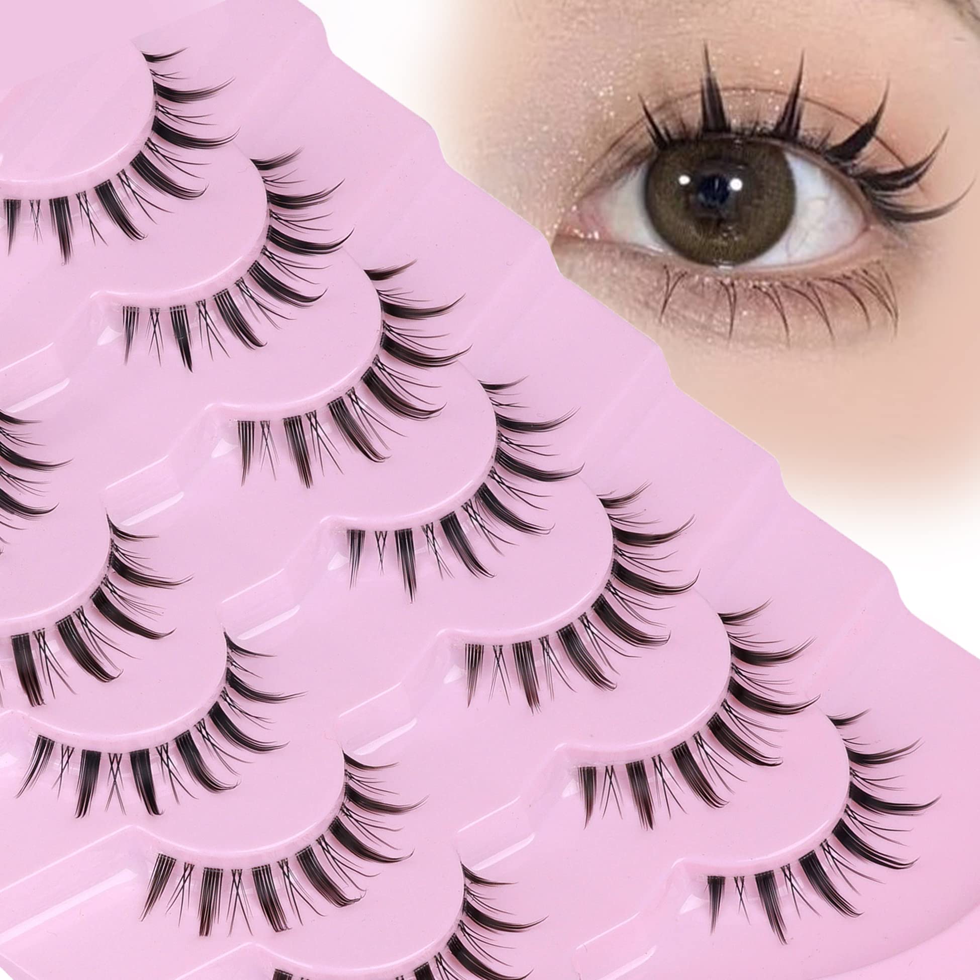 Cílios Postiços Eydevro Wispy Manga Lashes Natural Look