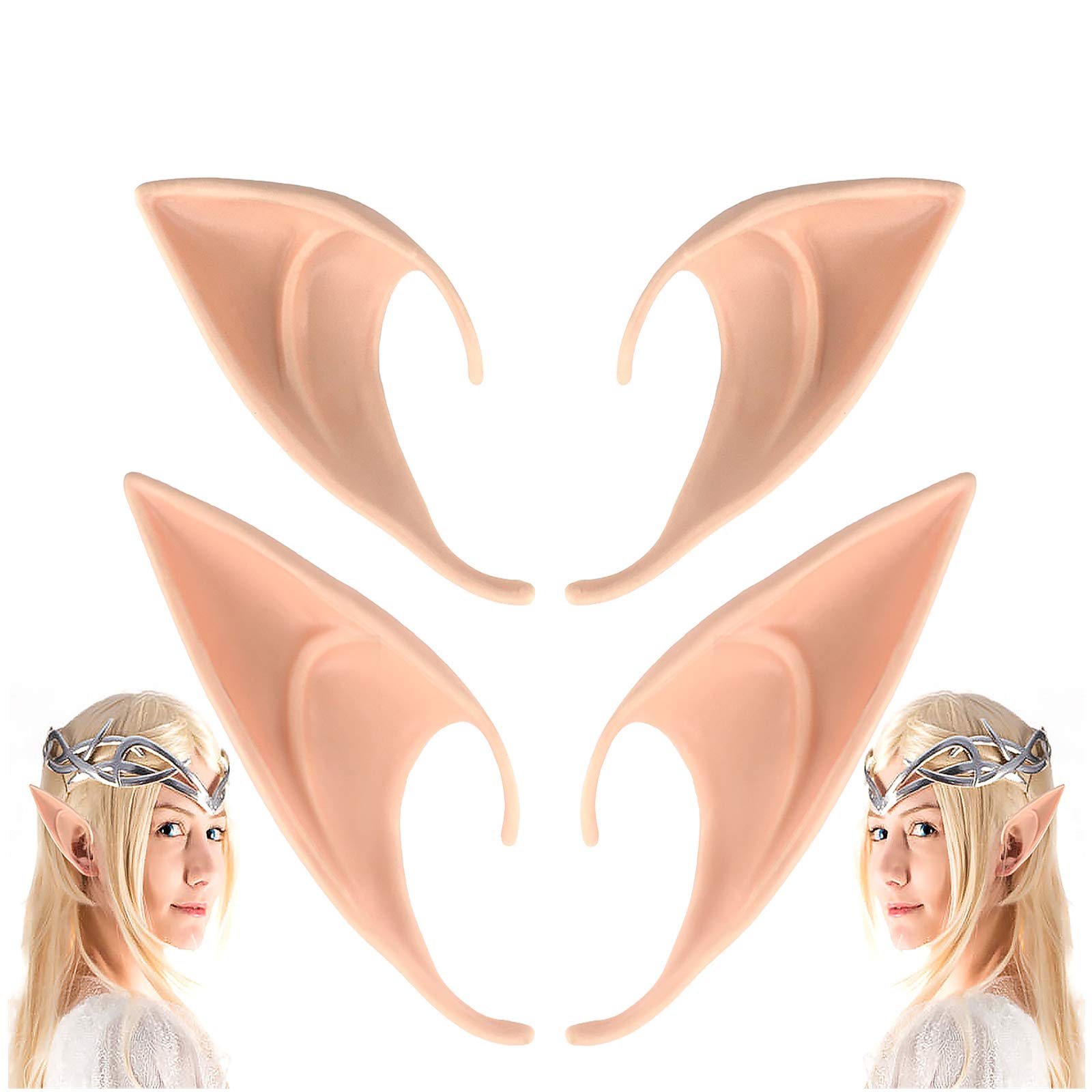 Cosplay Fairy Pixie Elf Ears Cedar Bright Halloween E Natal