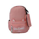 Mochila Escolar Feminina Juvenil Média Gatinha M831 Salmão