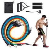 Kit Tubing Elástico 11 Itens Treinamento Funcional Pilates