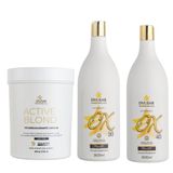 Pó Descolorante Active Blond Blue + Ox 30 E 40 Vol