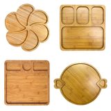 Kit 4 Petisqueiras Bambu E Mdf Gamelas Tábuas 17 Divisórias