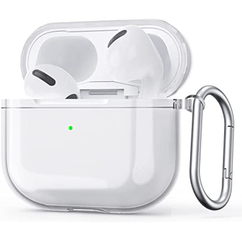 Capa De Silicone Tpu Transparente Para Airpods 3