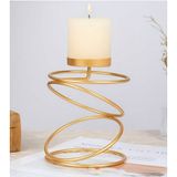 Castiçal French Light Luxury Romantic Iron Golden
