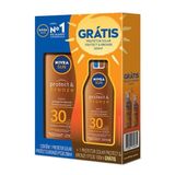 Kit Nivea Sun Protect &amp; Bronze Fps 30 200ml + 100ml