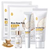 Conjunto De Cuidados Com A Pele Rosarden Rice Extract, Sérum Facial, Máscara E Muito Mais