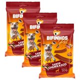 Kit 3 Bifinhos Pet Sabor Churrasco Para Cães Adultos 30g