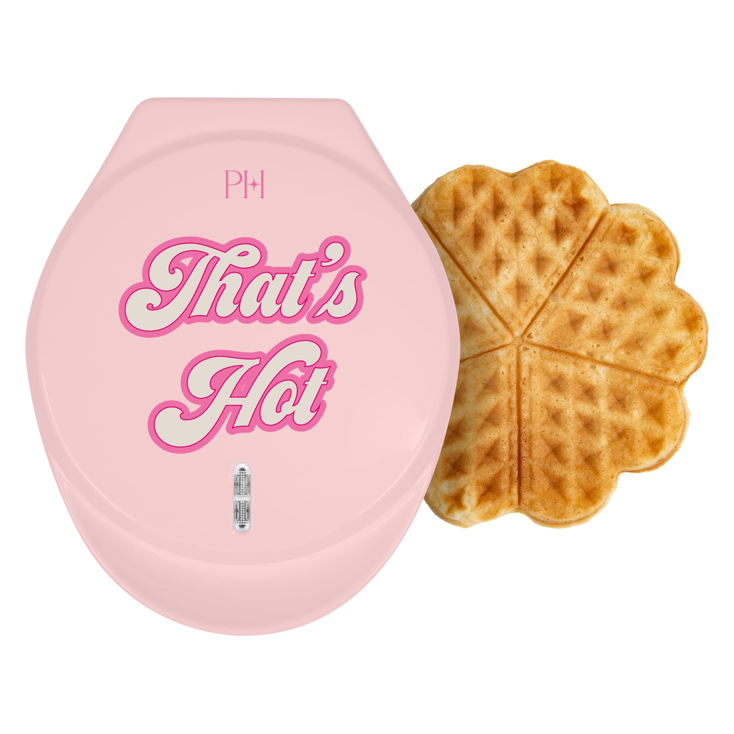 Máquina De Waffles Paris Hilton Heart 5 Mini Waffles Rosa Elétrica