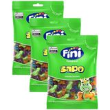 Kit 3 Balas Fini Gelatinas Sapo Sabores Sortidos 80g