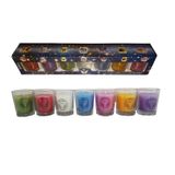 Conjunto De Velas Aromáticas Com 7 Arcanjos Com Suporte De Vela De Vidro