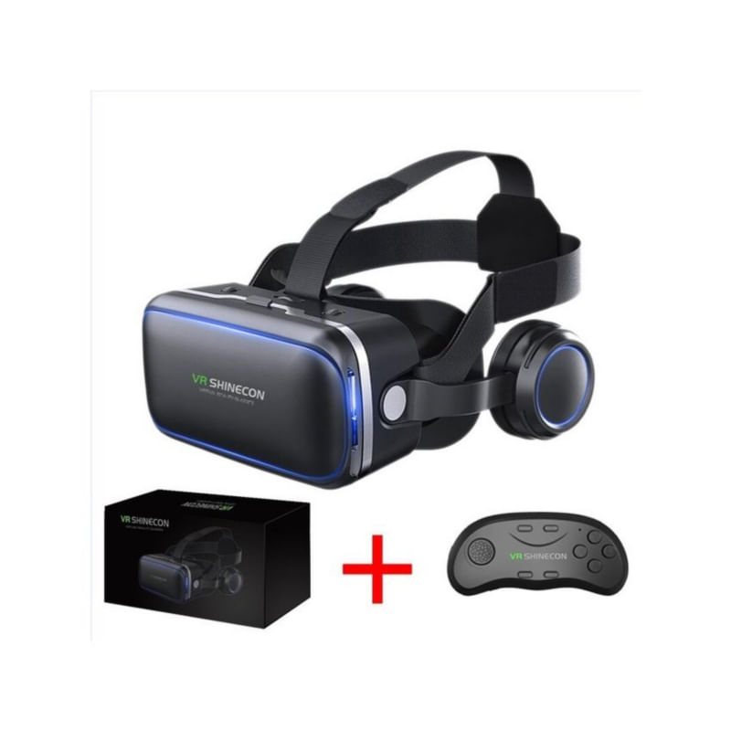 Óculos De Realidade Virtual Vr Box Controller 3d Vr Shinecon 6.0