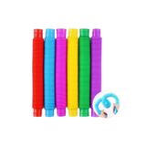 Pacote Fidget Antistress Toy Pop It Tube De 12 Cores