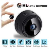Mini Câmera 720p Com Visão Noturna, Sensor De Movimento E Wifi