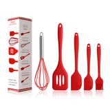 Conjunto De 5 Utensílios De Cozinha De Silicone E Pastelaria