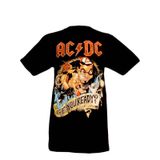 Camiseta Acdc Are You Ready Com Estampa Dupla Para Homens