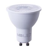Kit 6 Lampada Led Mr16 6w Dicroica 3000k Branco Quente Lup06