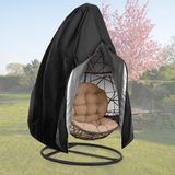Capa De Cadeira Patio Egg Flymei Waterproof 75x45cm Preta, 1 Pacote