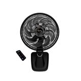 Ventilador de Parede Mallory Smart Control 40cm Preto e Grafite 220V