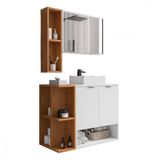 Gabinete Com Cuba E Espelheira Ibiza Branco Naturale Bechara