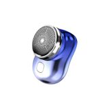 Mini Trimmer Shaver Portable Beard Para Homens Blue Usb Recharge