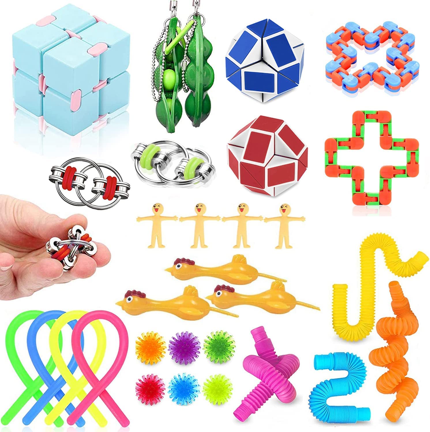 Pacote De Brinquedos Fidget Nestling Conjunto De Brinquedos Sensoriais Fidget De 30 Unidades