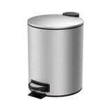 Lixeira Banheiro E Cozinha Inox Pedal Spin 12 Litros Brinox