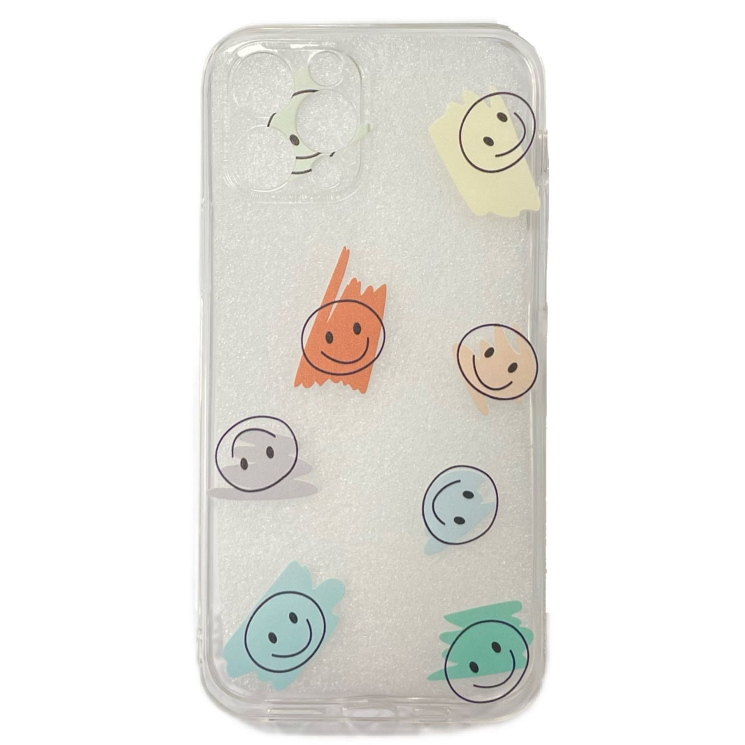 Capa Para Iphone 12 Pro Max Smile Design Tpu Transparente