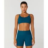 Top Feminino Alto Giro Reto Bojo Fitness Musculação 2411502 Verde P