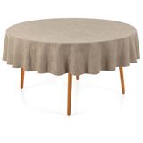 Toalha De Mesa Redonda 170cm Katherine - Karsten Taupe