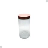 Pote De Vidro C/tampa Inox Rose Gold 1.3l 0177/2 - Yoss