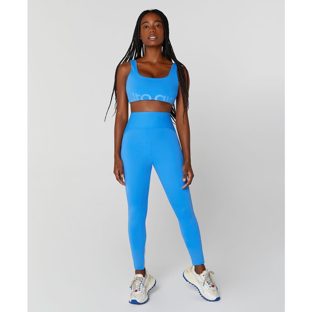 Calça Legging Feminina Alto Giro Fitness Esporte 2412307azul Claro P