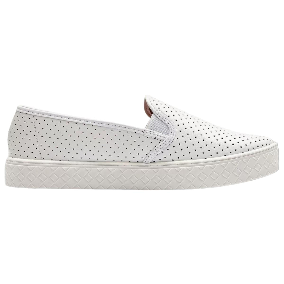 Tenis Casual Slip On Flatform Feminino Moleca 5712.304.11437 - Branco - 39