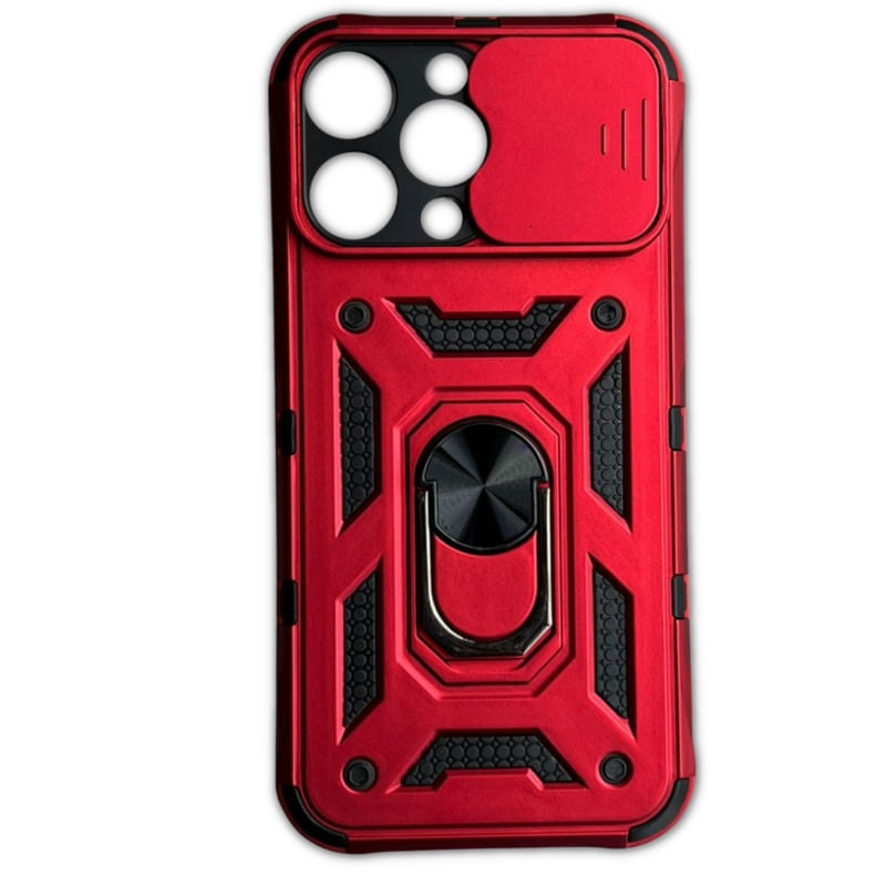 Capa Antidetonante Para Iphone 14 Pro Vermelha